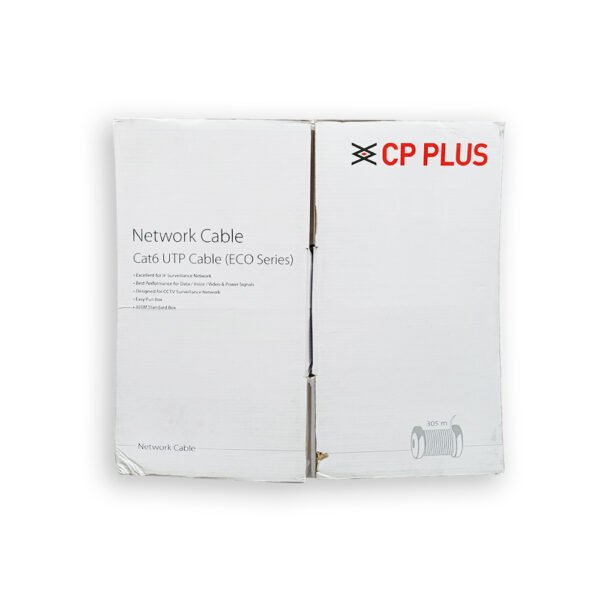 CP PLUS CAT6 4 Pair UTP (Reel) 305 Meter Ethernet Cable for Printer, Smartphone, Router,